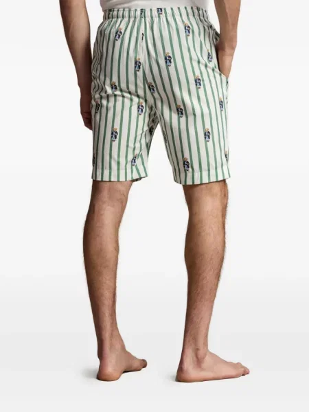 Pijamale Polo Ralph Lauren cu autograf cu dungi din piele negru