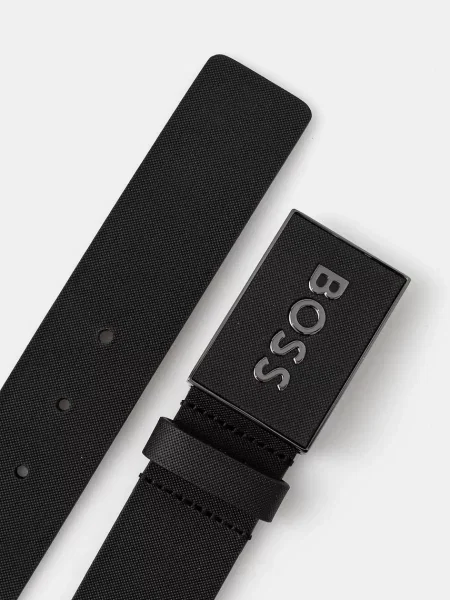 BOSS BLACK De piele curea negru