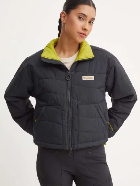Columbia geaca Wallowa Insulated femei de tranzitie oversize negru