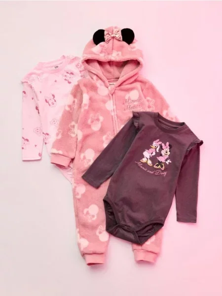 Sinsay Overal s kapucí Minnie Mouse růžová