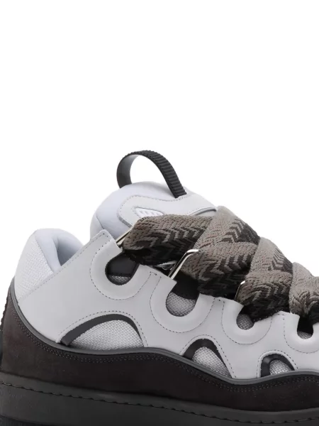 Sneakerși Lanvin din dantelă gri