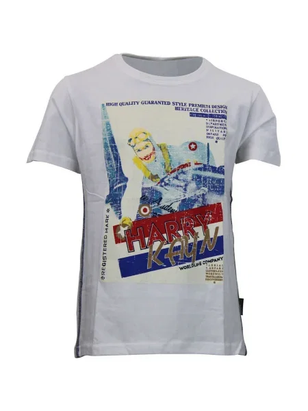 Tricou copii Harry Kayn alb