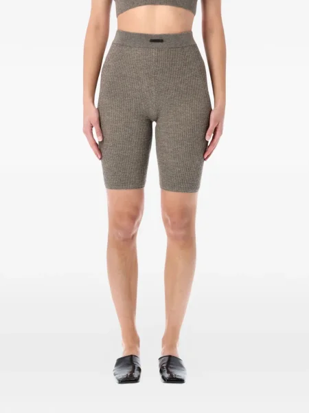 Dzianinowe szorty Fear Of God Essentials brązowe