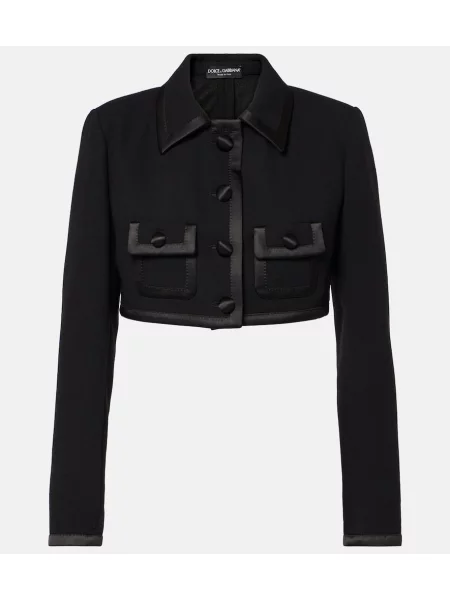 Volnena jakna Dolce&gabbana črna