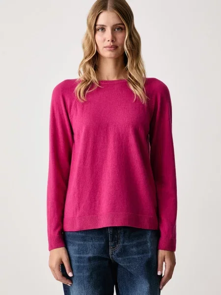 United Colors of Benetton pulover pentru femei cu amestec de lână roz