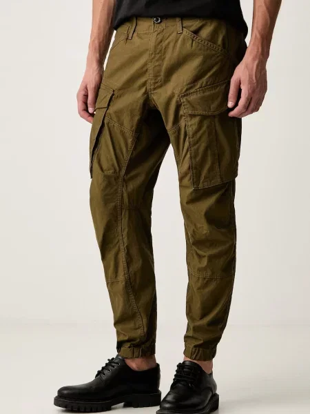 G-Star pantaloni pentru bărbați din Cargo 3d regular tapered cuffed verde