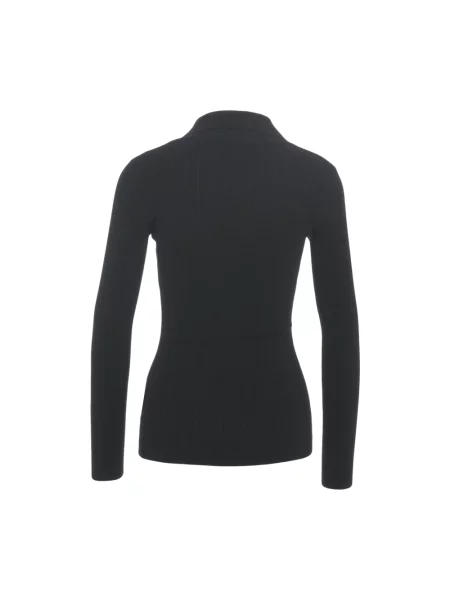 Dzianinowy sweter Elisabetta Franchi czarny
