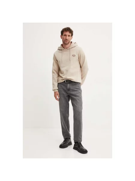 Bluza z kapturem A.p.c. z kapturem beżowa