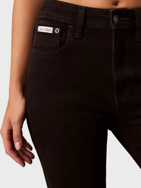 Джинсы Calvin Klein Jeans с высокой посадкой черные