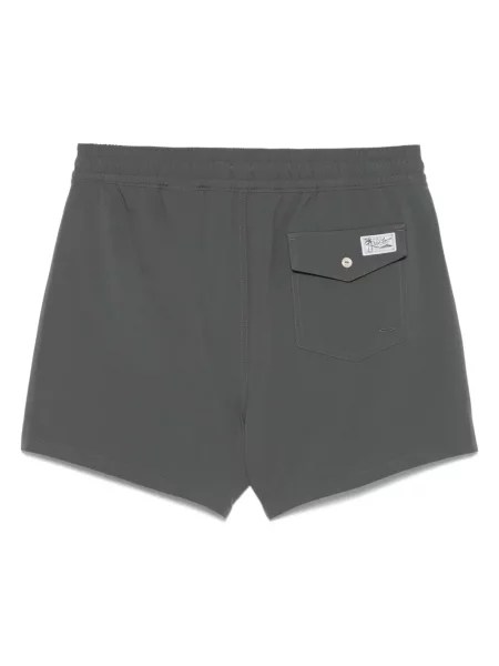 Dzianinowe kąpielówki Polo Ralph Lauren w paski czarne