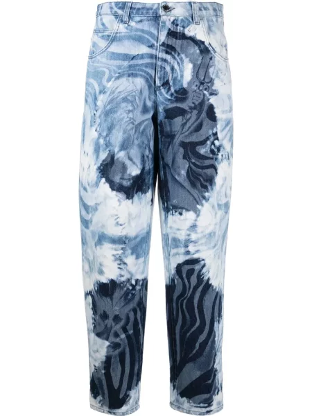 Blugi conici Alberta Ferretti cu imagine conici albastru
