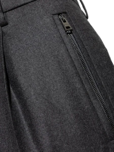Pantaloni Etro plisate gri