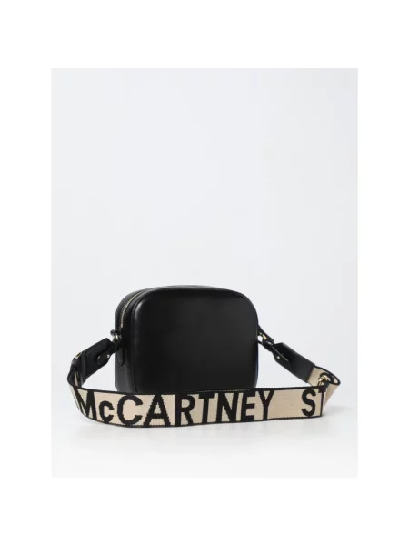 Torebka crossbody Stella Mccartney z logo czarna
