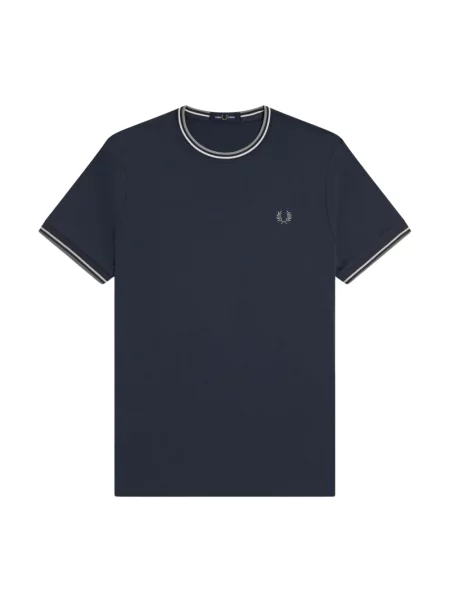 Koszulka Fred Perry ze sznurkiem niebieska