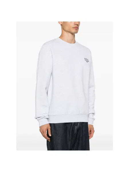 A.P.C. bluza standard rue madame GOTS z aplikacją szary