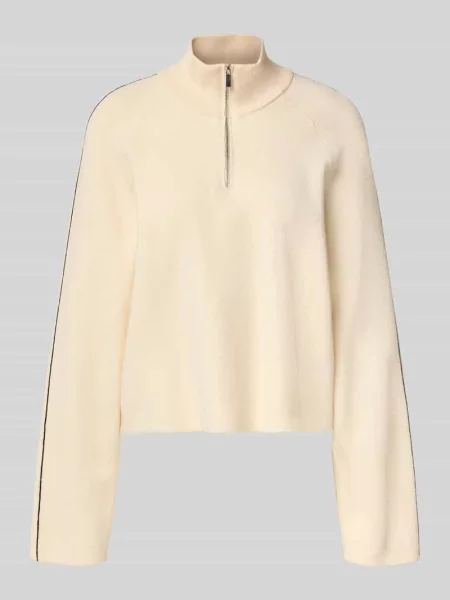 Sweter o luźnym kroju z kołnierzem zapinanym model SABA' Vero Moda