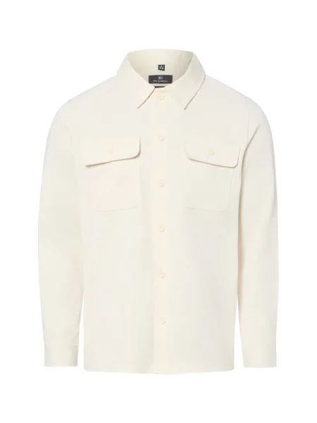 Nils Sundström koszula typu overshirt Mężczyźni Regular Fit S biały