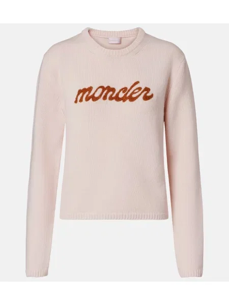 Pulover Moncler de lână roz
