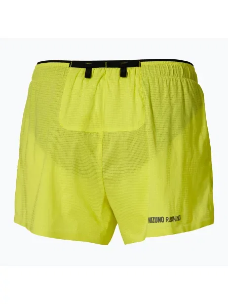 Spodenki do biegania Mizuno Tech Light Split żółte