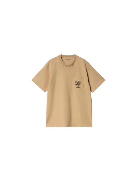 Carhartt WIP S/S Fragments Pocket T-Shirt Dusty H Brown Mężczyźni Koszulki Carhartt WIP Size: M brązowy