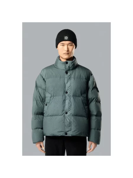 Kurtka puchowa Stone Island z kamieniami zielona