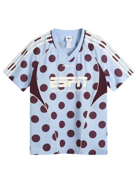 Szorty Adidas w grochy z krótkim rękawem z dżerseju