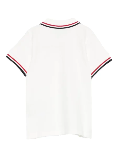 Koszulka polo dziecięca Moncler Enfant biała