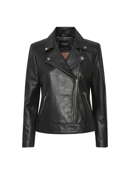 Kurtka skórzana Soaked In Luxury czarna