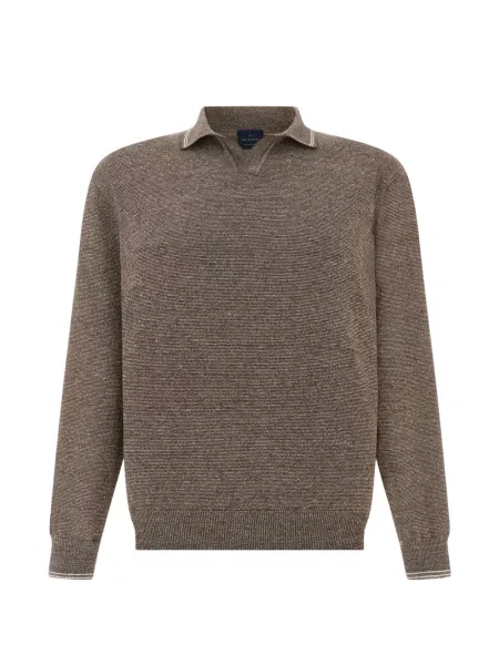 Gulerat tricou polo Paul & Shark maro