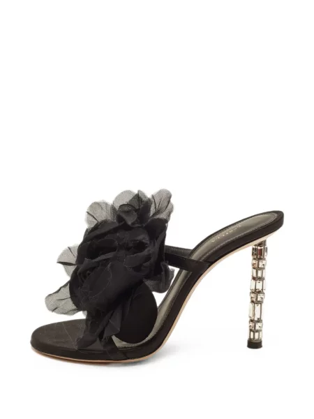 Sandale Le Silla cu model floral cu aplicații negru