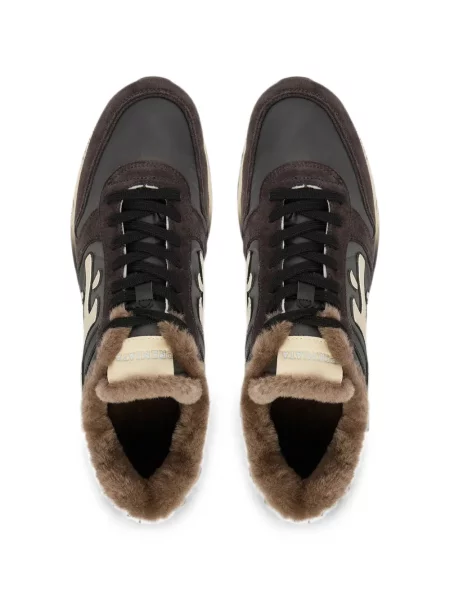 Sneakerși Premiata din piele de oaie maro