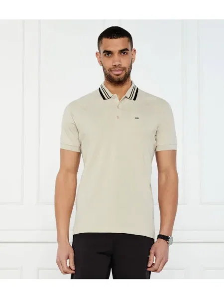 BOSS GREEN Polo Paddy Rib bej