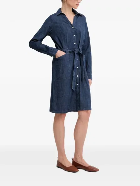 Rochie din denim Mos Mosh cu legături albastru