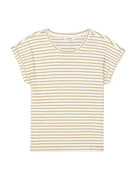 GARCIA Tricou maro cappuccino alb