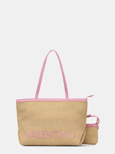 Valentino Bags μικρή τσάντα γυναικεία πλεγμένη MAIAM μπεζ