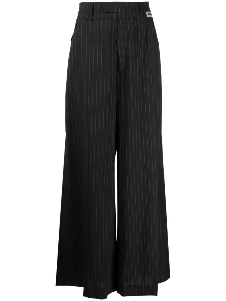 Pantaloni Vetements cu dungi negru