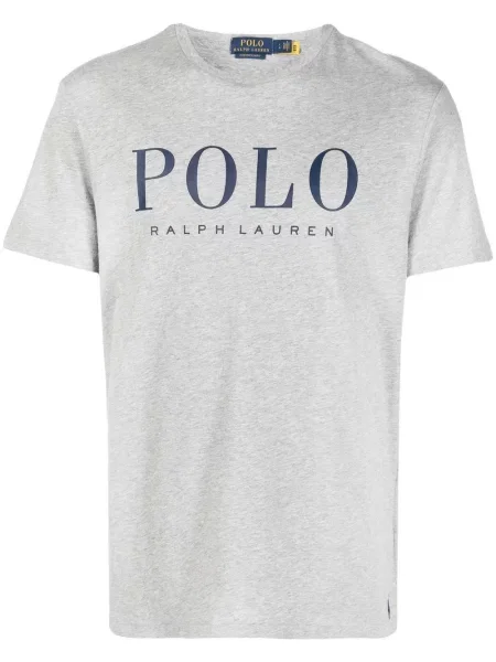 Καπιτονέ δερμάτινο polo Polo Ralph Lauren με αυτόγραφο μπλε