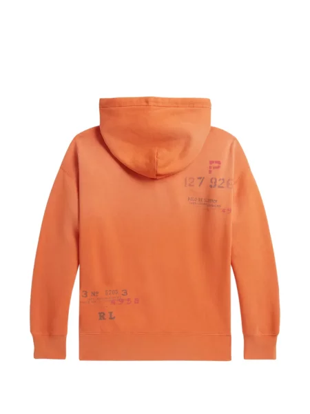 Fleece ρετρό φούτερ Polo Ralph Lauren μαύρο