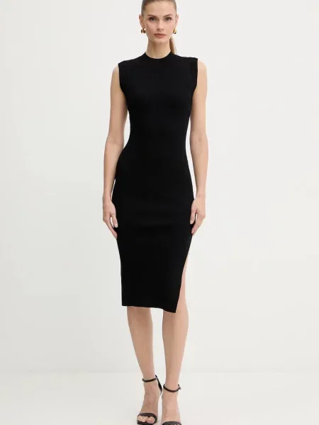 Morgan rochie mini mulată RMLISEA negru