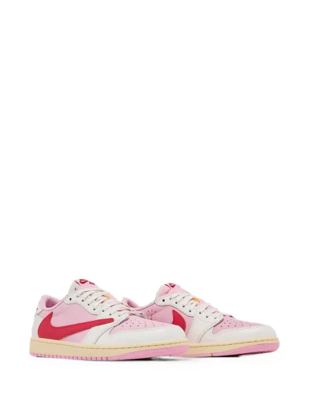 Маратонки Jordan Air Jordan 1 с връзки с дантела розово