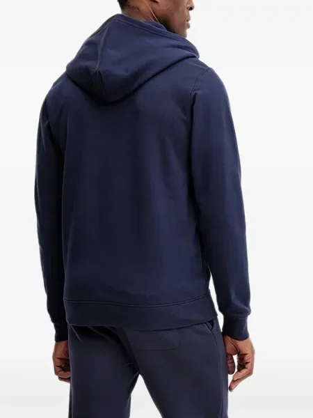 Pulover Helly Hansen cu glugă cu autograf albastru