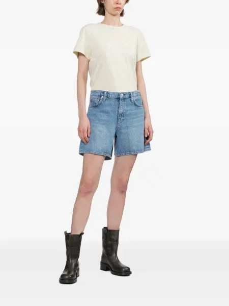 Tricou A.p.c. cu broderie galben