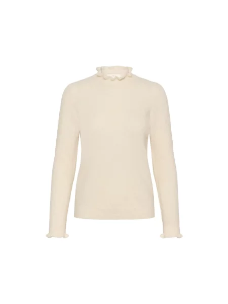 Sweter Inwear wełniany w kolorze melanż elegancki biały