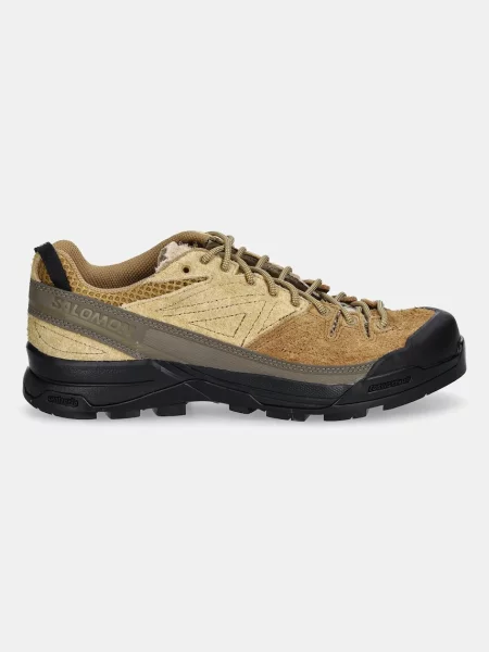 Salomon pantofi de piele întoarsă X-Alp Suede maro