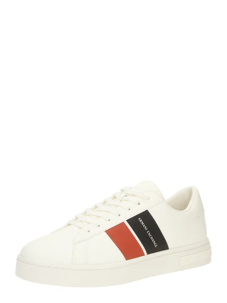 Pantofi Armani Exchange de lână alb