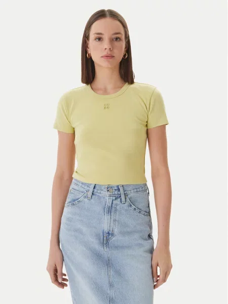 HUGO Футболка Delanor бежевий