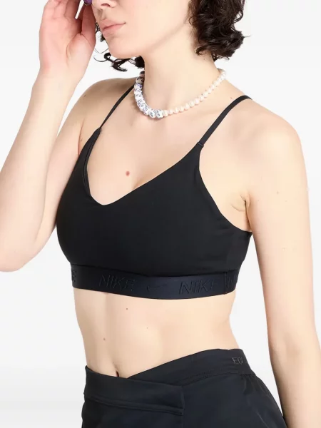 Top sport Nike din fleece plisat fără mâneci alb