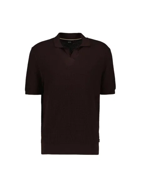 Koszulka polo z czystej bawełny w kroju regular fit model H-Natalo' Boss czarna