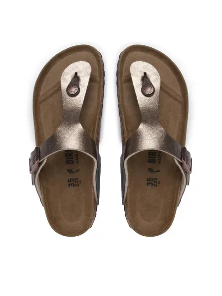 Japonki Birkenstock brązowe