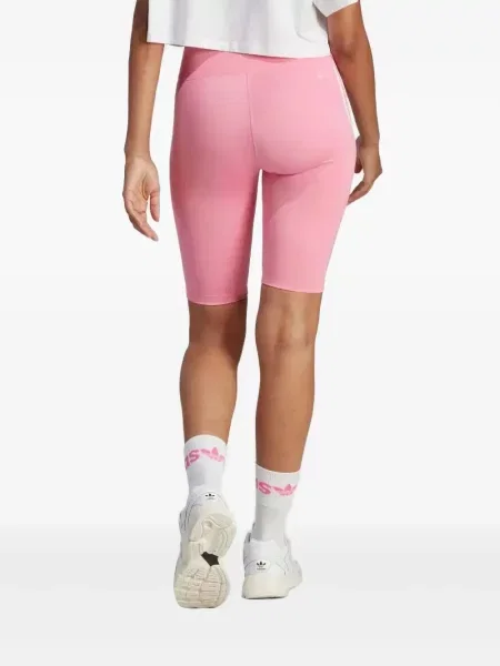 T-shirt w paski Adidas z wysoką talią do biegania w kwiatki zielony